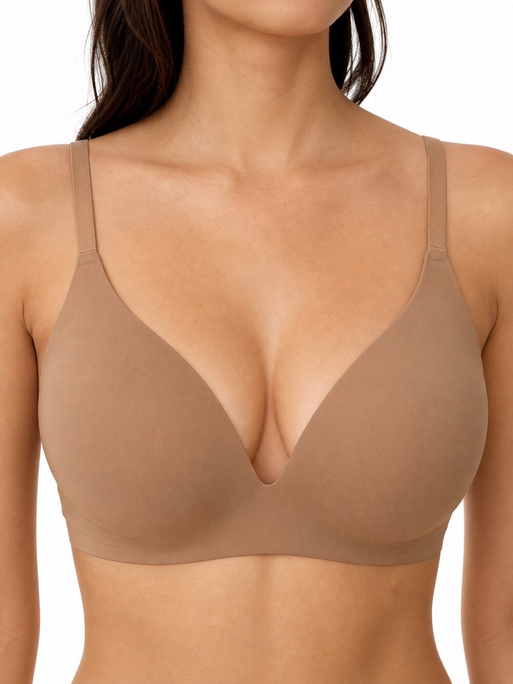 Knix Wing Woman Contour Wireless Bra Beige Size 7 (equivalent to 36DD/DDD) NWT